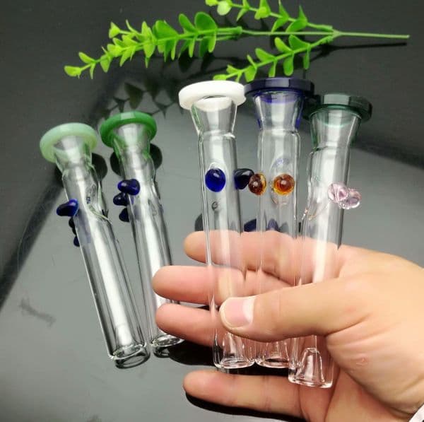 Smoking pipes Ball Glass Oil Burner Pipe Smoking Bowl Classic bongs Classic colored circle pivot glass pipe