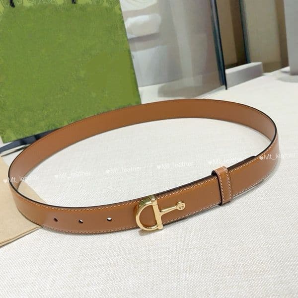Designer Belt Fashion Designer Belts For Men Women Genuine Leather belt width 2.5cm Casual Half Horsebit Buckle black brown cowskin belt size 90-125cm with green box