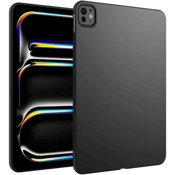 13-inch Tablet Case for iPad Pro 13 (2024) M4 A2925 A2926 A3007 Black Soft TPU Silicone Shockproof Flexible Cover Z250811