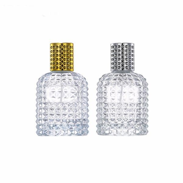 30ML 1Oz Pineapple Portable Glass Perfume Bottle with Spray Empty Parfum Case with Atomizer for Cosmetic