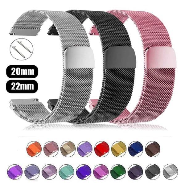 Milanese Loop Strap for Garmin Vivoactive 5 Denver SW360 DW Replacement 20mm 22mm Bracelet Watchband Amazfit MOTO Universal W250811