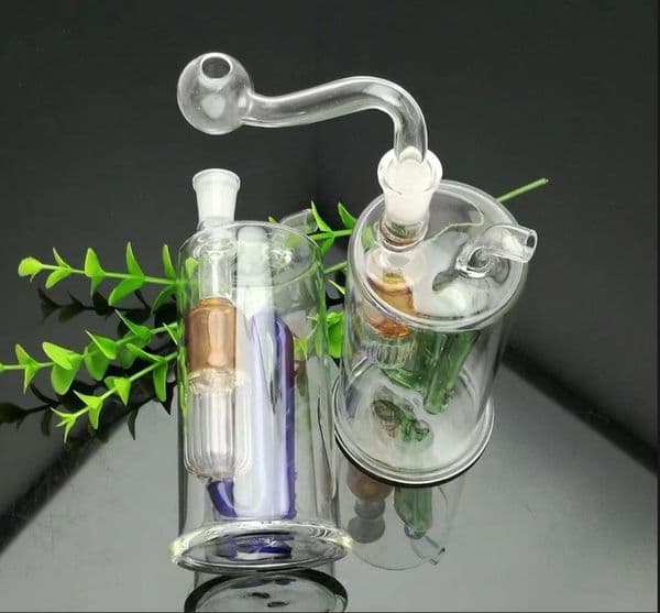 Glass Pipes Smoking Hand-blown Beautifully Handcrafted Smoking Pipe Irregular circulating glass water bottle