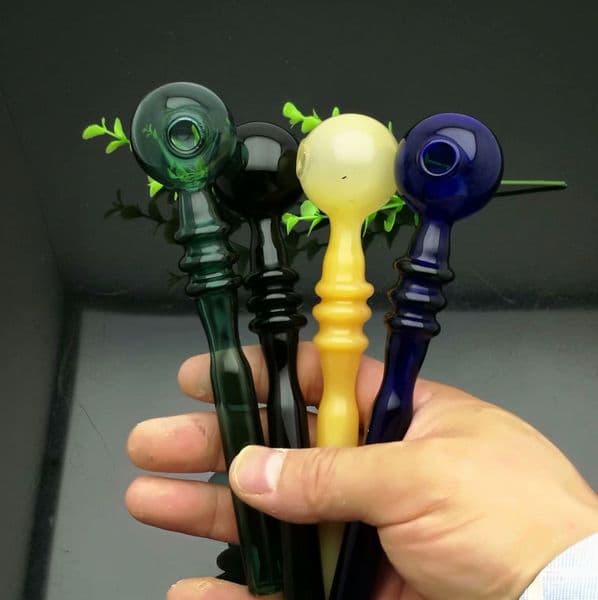 Smoking pipes Ball Glass Oil Burner Pipe Smoking Bowl Classic bongs 3 rounds of colorful large bubble glass straight pot