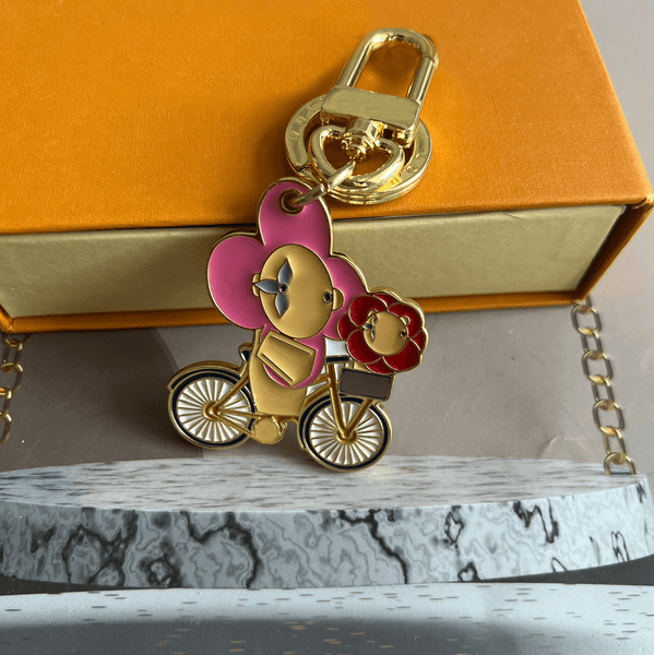 Luxury metal bag charm chain flower heart designer bag charms gold sliver keychain Snap fastener mens ladies keychains Holiday gift lovely 20 styles