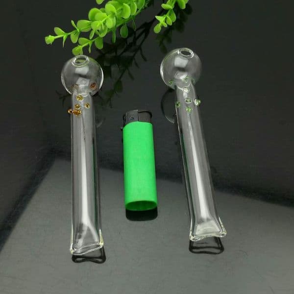 Smoking pipes Ball Glass Oil Burner Pipe Smoking Bowl Classic bongs New hot selling color dot glass flat mouthed pipe