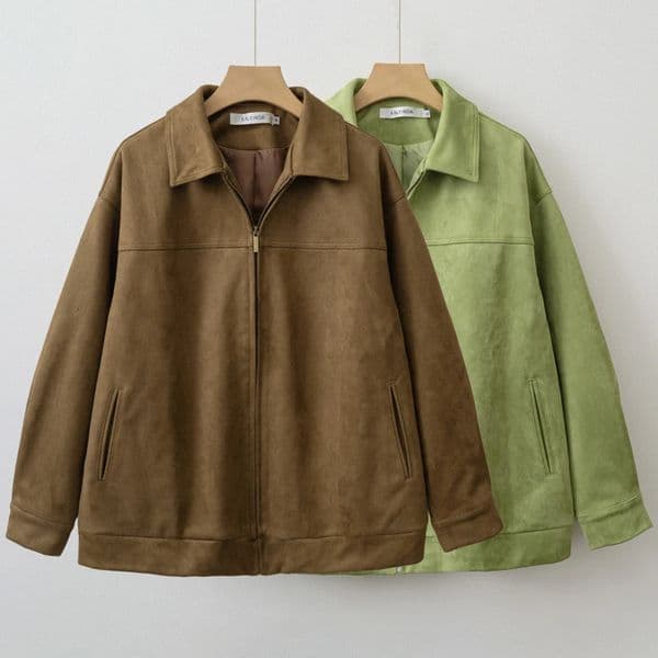 2025 Fall Autumn Winter Women Fashion Suede Basic Jacket Basic Blazer 250805