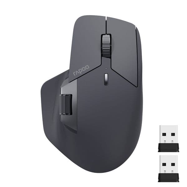 Rapoo MT760L/MT760M Multi-mode Rechargeable Wireless Mouse Ergonomic 4000 DPI Support Up to 4 Devices Bluetooth Mouse 250812