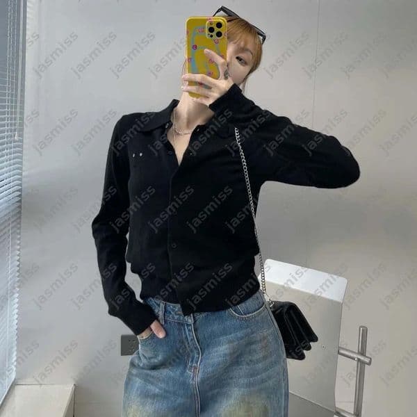 Autumn Polo Designer Women Cardigan Shirts Womens Luxury Shirt Brand Long Sleeves Tee Clothes Pullover Blouses -8 Women Tops Blouse Hoodies Clothing DZD2508135