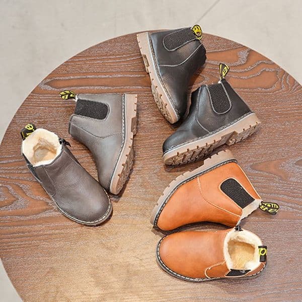 Children Shoes Fashion Kids Boots Autumn Winter Soft Leather Toddler Riding Boots Littlesprouts Boys Ankle Boots Girls Casual Shoes Size 21 - 36