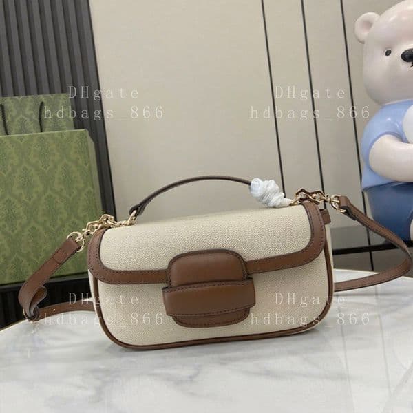 20A Top quality designer bag luxury Baguette bag women flap bag genuine leather shoulder bag 22.5cm with box 25G815206B