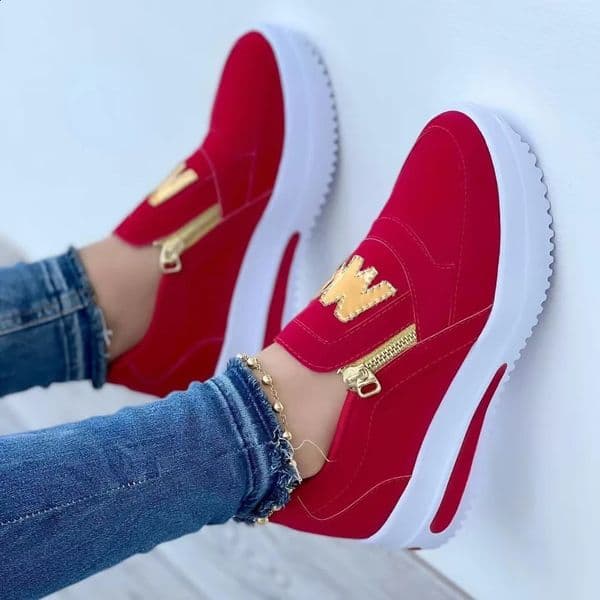 Women Platform Shoes Casual Slip on Shoes Fashion Loafers Ladies Sneakers Tennis Chaussure Femme Sneaker woman 250811BJ