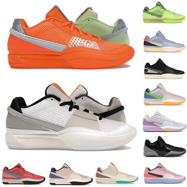Designer Mens Basketball Shoes ja 1 2 Sneakers Mismatched Family Trivia Halloween Zombie Induction Soft Pink women outdoor Athletic sports sneakers Men Trainers