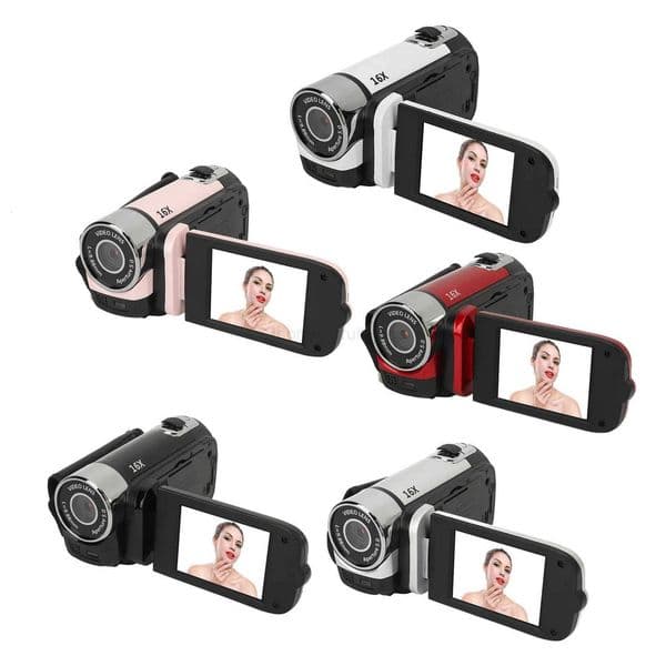 2.4 Inch HD Camera D90 1080P 16MP Digital Camera 2.4 Inch Rotatable Screen Camcorder 16X Zoom HD Video Recorder with Fill Light T250812