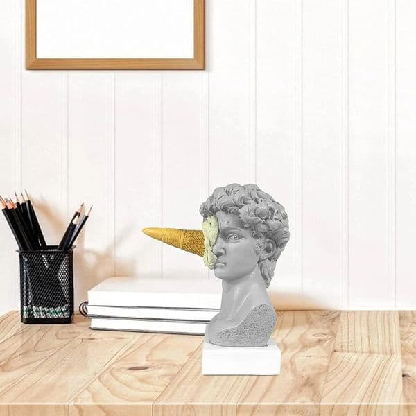 Modern Nordic Figure Ornament Ice Cream David Figurine Home Decor Sculpture Office Bookshelf Desktop Art Decoration Statue 250813
