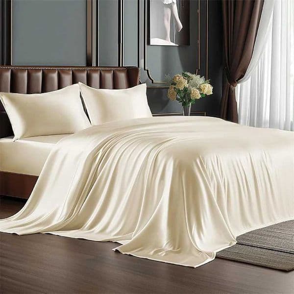 Mulberry Silk Bedding Set Luxury Natural 100% Silk Duvet Cover Set Bed Sheet Pillowcase Single Double Bedsheet King Queen Size XJ250619