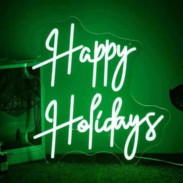 USB-Powered Contemporary Holiday Decor Set With Movable Neon Lighting Effects