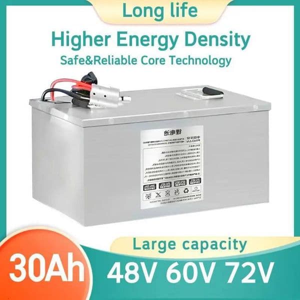 New 72V 60V 48V 30ah LiFePo4 battery pack 32140 DIY built-in BMS 0-3600W motor high-power electric vehicle rechargeable battery