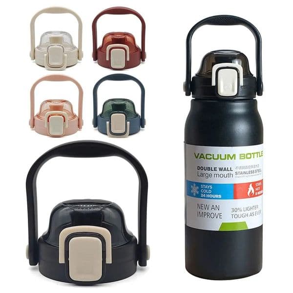 Replacement Vacuum Bottle Cover Large Mouth Plastic Cup Cap Splash Spill Proof Universal for 900ml1300ml1700ml 250813