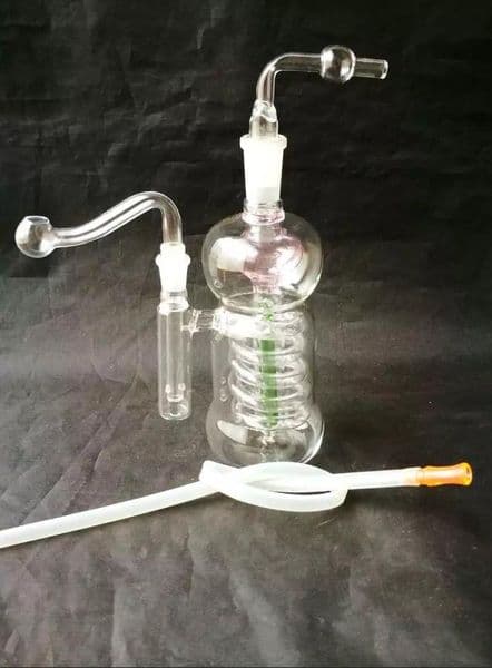 Smoking Pipes new Glass Oil Burner Pipes hookah Glass Smoking bongs hookah Hanging gourd plate silk water bottle