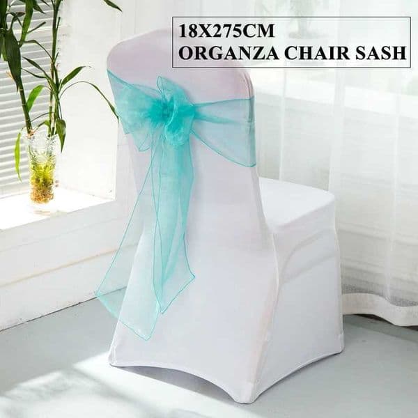 Organza High Quality Chair Sash Wedding Chair Knot Cover Decoration Chairs Bow Tie Belt for Weddings Banquet X250813
