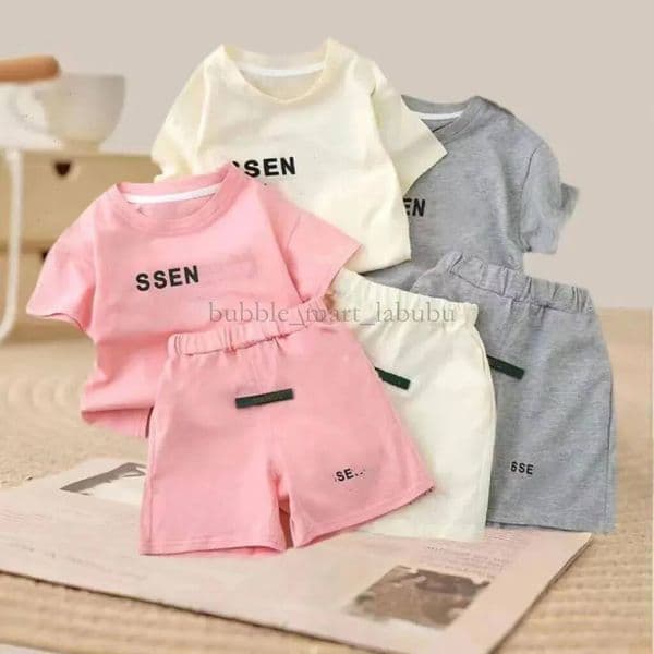 Baby Sets toddlers Boy girls T-shirt shorts Clothes New Cotton Girls Kids Designer Infant Jumpsuits Clothing AAA L260528