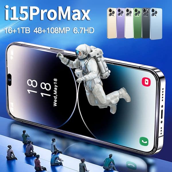 i15proMax - High quality smartphone Global 5G 7.3-inch large screen Android phone, customized