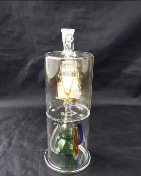 Smoking pipes Ball Glass Oil Burner Pipe Smoking Bowl Classic bongs On the sailboat, under the gourd water bottle