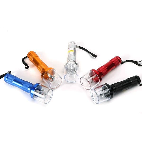 Smoking Pipes Cross border aluminum alloy electric cigarette grinder creative flashlight shaped cigarette accessory
