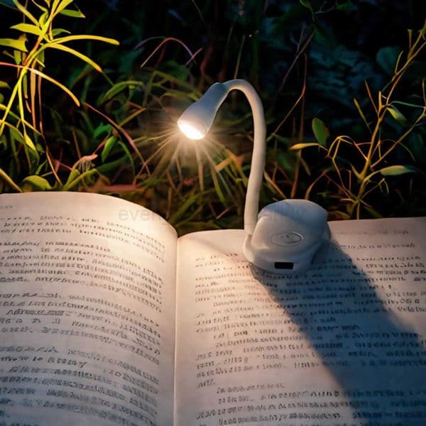 New Design LED Book Light Eye Protection 3 Color Adjustable Clip 360 Flip Study Lamp Rechargeable For Travel Bedroom Reading Z250814