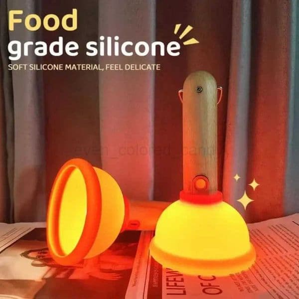 Special Home Decor Cute Plunger Silicone Night Light Toilet Suction Silicone USB Night Light Mini Toilet Suction Night Light Z250814
