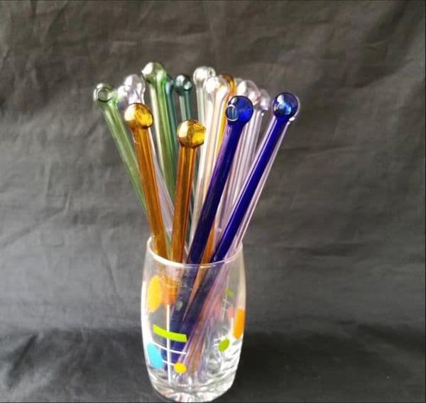 Smoking Pipes new Glass Oil Burner Pipes hookah Glass Smoking bongs hookah Round head straw