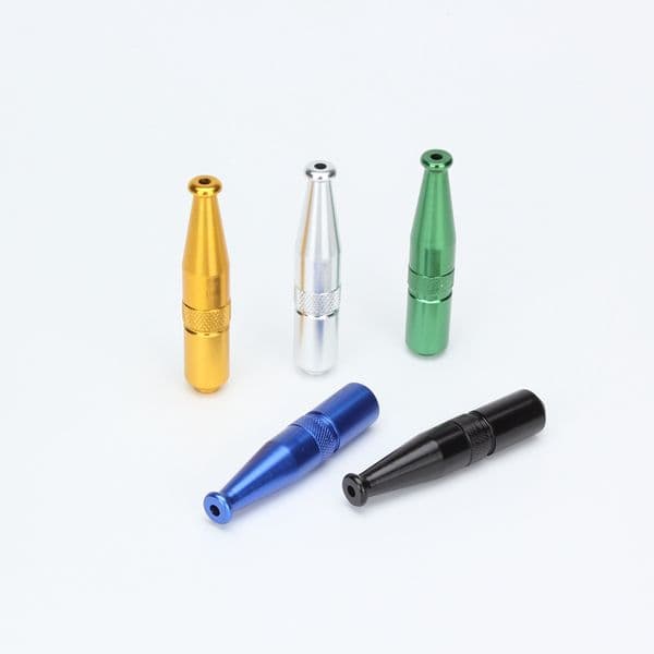 Smoking pipes Aluminum alloy mini beer bottle, small pipeconvenient and detachable sticker, beer bottle