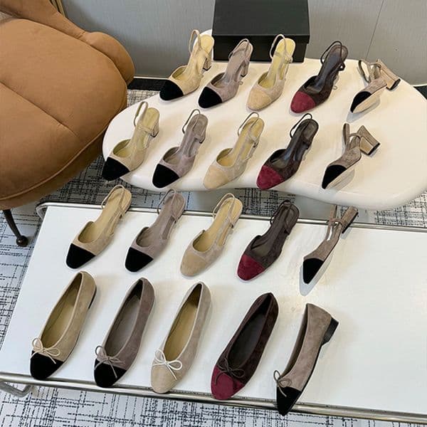 Hot Sales Suede Ballet Flats Slingback Shoes Women Pumps Top Designer Ballerina Sandals Velvet Loafers Fashion Wedding Dress Shoes 908 Z260519