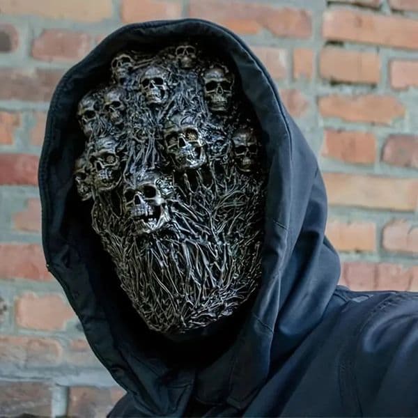 Scary Steam Skeleton Mask for Halloween Cosplay and Masquerade Parties Perfect Gift Men 250814