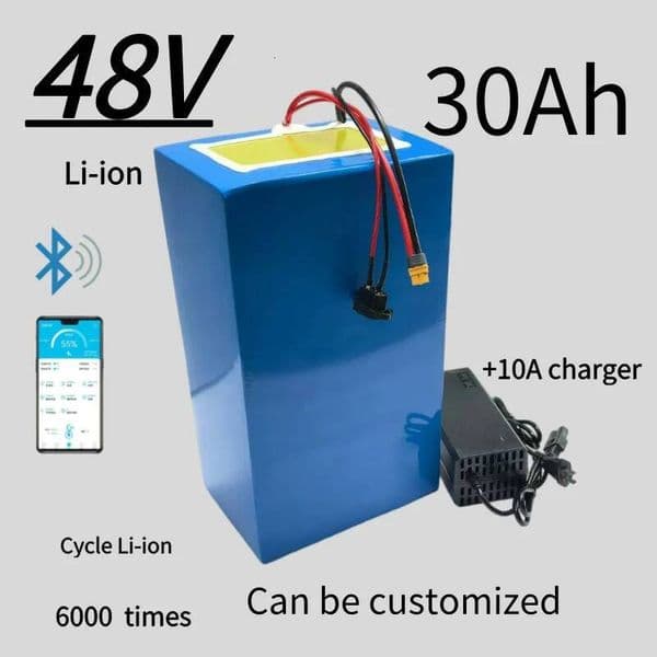 New 13S6P 48V 30Ah 21700 lithium-ion battery pack built-in BMS for high-power 0-2000W electric tool high-capacity battery