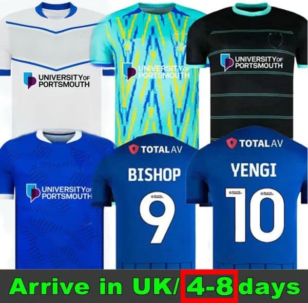 25 26 Portsmouth Soccer Jerseys 2025 2026 Home AWAY 3rd SAYDEE 15 BISHOP 9 YENGI 10 Football Shirt Maillots Adult Camesita De Futol Men Kid Soccer Kits