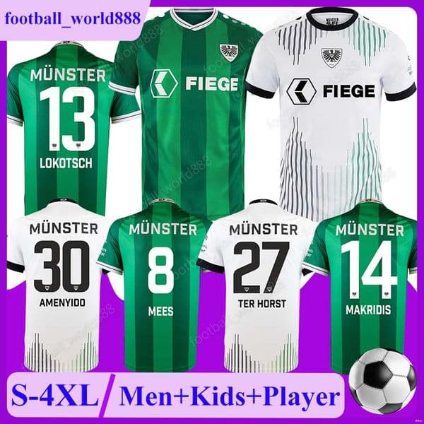 4XL SC PreuBen Munster 25 26 Soccer Jerseys LOKOTSCH AMENYIDO 2025 Football Shirts MEES MAKRIDIS football kits HENDRIX BATISTA MEIER BENGER Men Uniforms Kits Sets