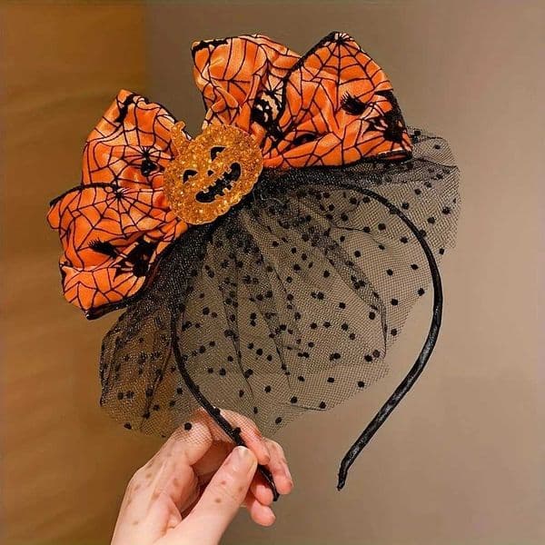 Fashionable Halloween Elements Pumpkin Hairband Single Piece Multi-color Cute Girls Halloween Gift Z250815