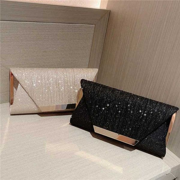 Women Exquisite Evening Bag Party Banquet Glitter Purse Lady Elegant Wedding Clutches Handbag Female Cocktail Chain Shoulder Bag Z250815