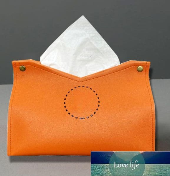 Quality Tissue Boxes Practical Leather Box Fashion Paper Storage Container For Home Car Wholesale B2