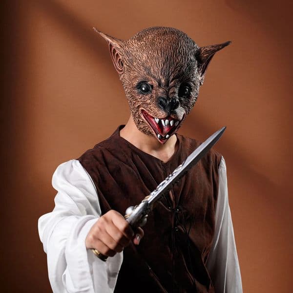 1PC Bat Head Cover Halloween Animal Creative Mask Suitable for Role Play Carnival Comfortable to wear Latex Material 250814