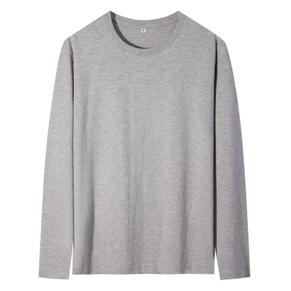 Spring Summer Mens O-Neck T-Shirt Long Sleeve T Shirt Male Solid Tshirt Man Clothing Breathable Men Tops Tees 250809BJ