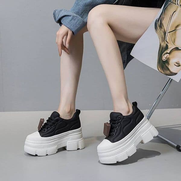 Designer Shoes Cm Women Casual Sneakers Platform Wedge Heel Breathable Women S Shoes Female Genuine Leather Comrfortable Shoes Women Women Shoes
