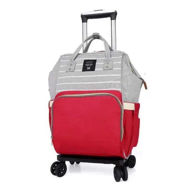 Women Travel Trolley Bag Mommy Bag With Wheels Multifunctional Mother Diapers Wheeled Backpack For Travel Rolling Luggage Bag X250815