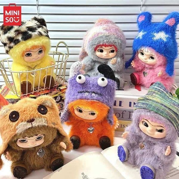 MINISO Wakuku Fuzzy Trendy Fun Party Blind Box Cute Action Figure Mystery Box Cute Doll Bag Pendant Doll Surprise Gift Toy X250815