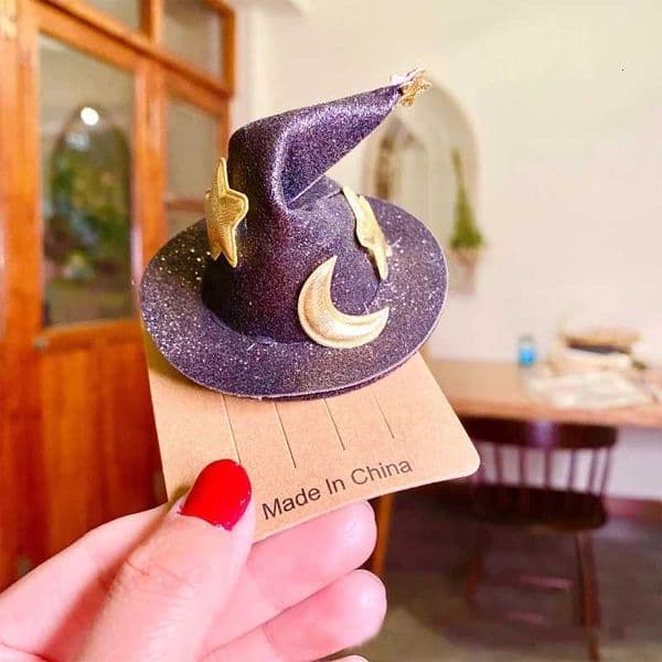 Children Mini Witch Hat Hair Clip Festival Side Clip Barrettes Hairpins Headdress for Childrens Gift Z250815