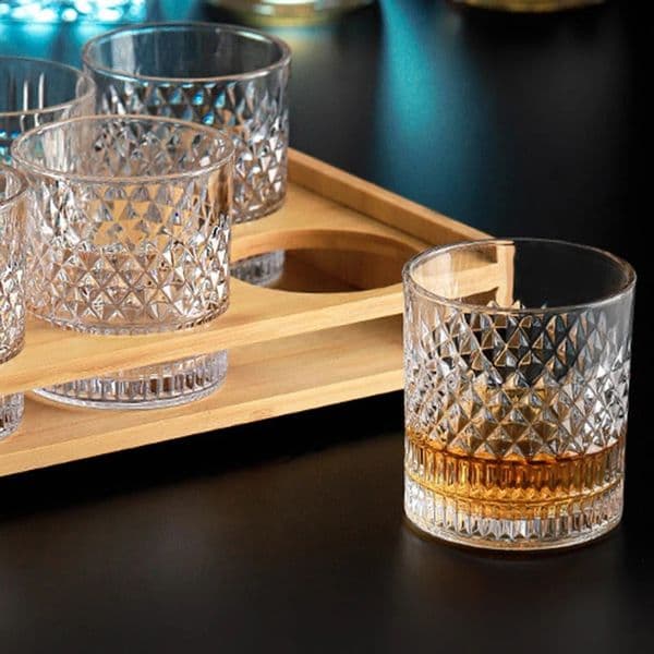 1/2/3/4pcs Cups 335ml Transparent Whiskey Cup for Party/Home/Bar European Crystal Glass Wine Cup Wholesale Cups Mug Beer Glass 260318