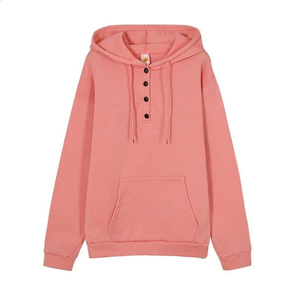 European and N Womens Longsleeved Loose Casual Hooded Drawstring Pocket Hoodie 260126