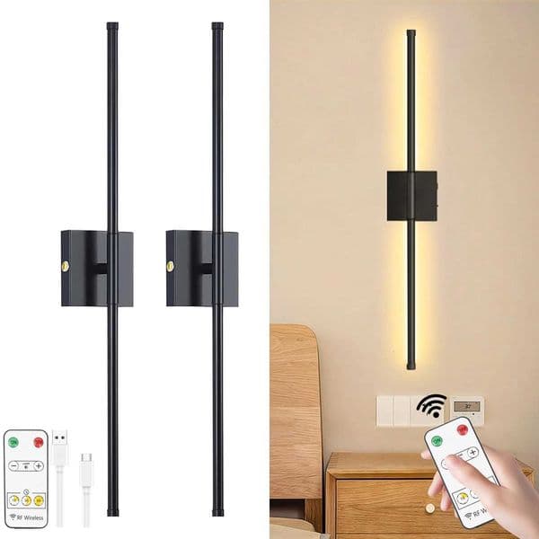 Modern LED Wall Lamp Wireless Installation Rotatable Adjustable For Living Room Hallway Bedroom Stairway Rechargeable Wall Light X250815 thumbnail 2
