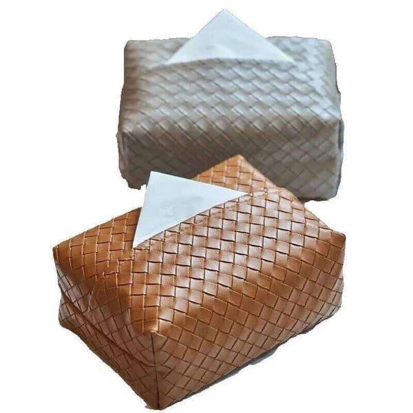 Lanjia Woven Tissue Box Living Room Light Y Highend Leather Home Coffee Table Napkin Storage F A